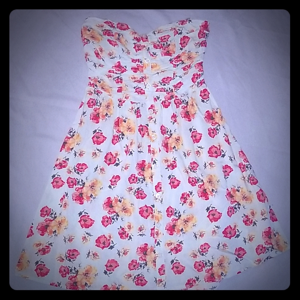 Black Poppy strapless sundress